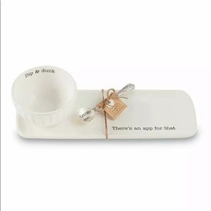 Mud Pie Dish 3 piece set dip & dunk / app for that